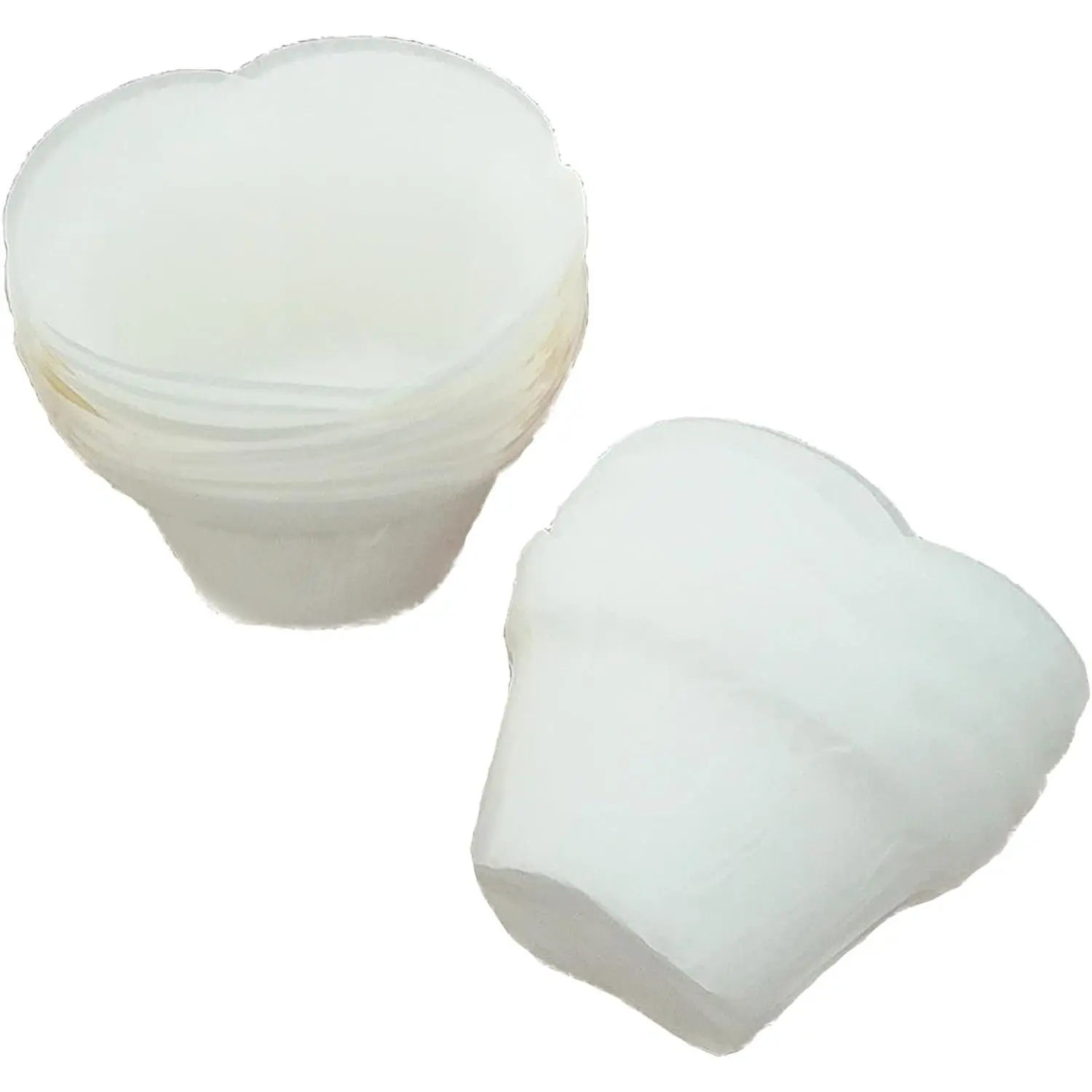 50 count Cupcake Liners Baking Muffin Paper Cups for  Baker Wedding Birthday White