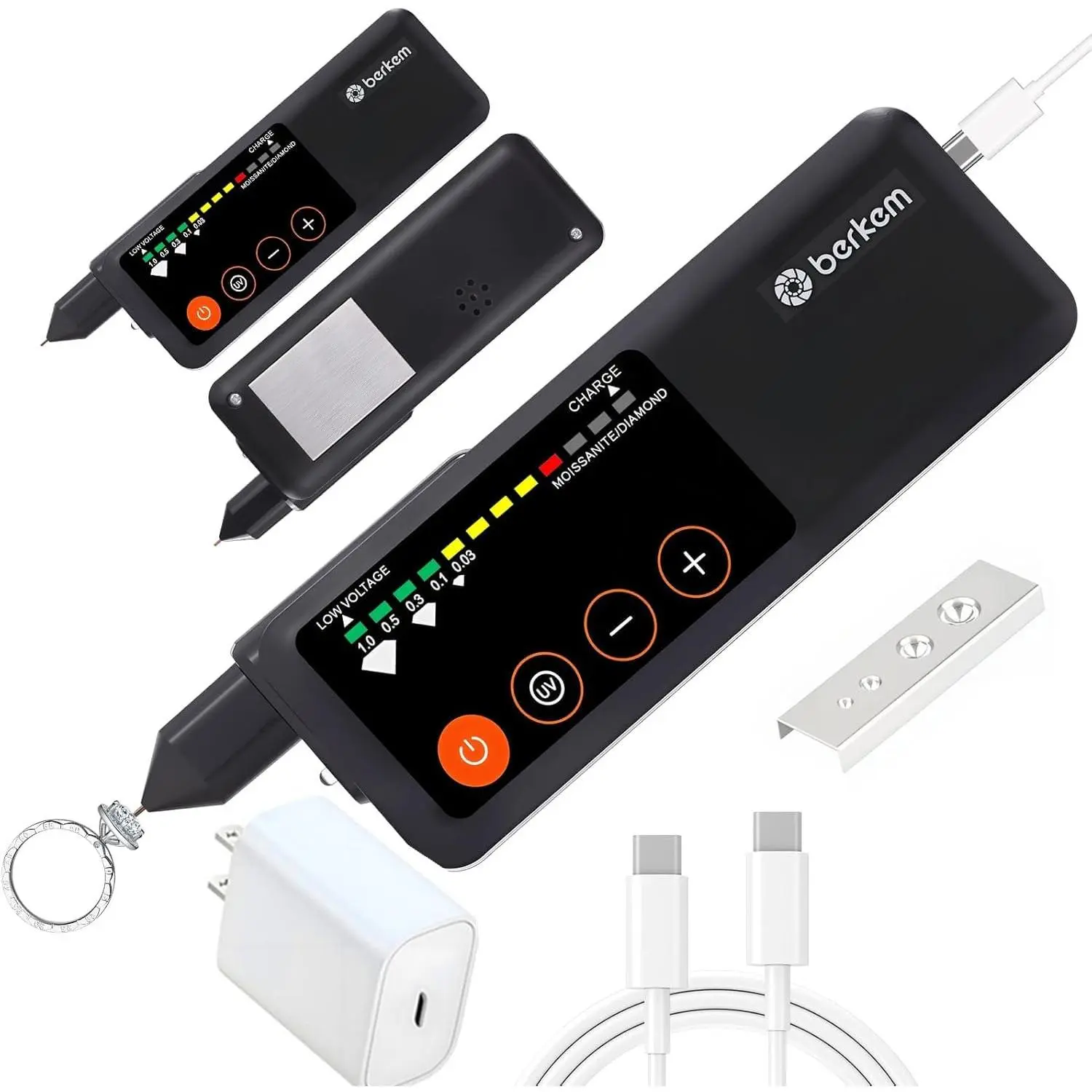 Rechargeable  Tester, High Accuracy  Tester Pen with UV Light,  Tester Pen,with 365nm UV Light,Portable  Checker for Novice & Experts (Rechargeable  Tester)