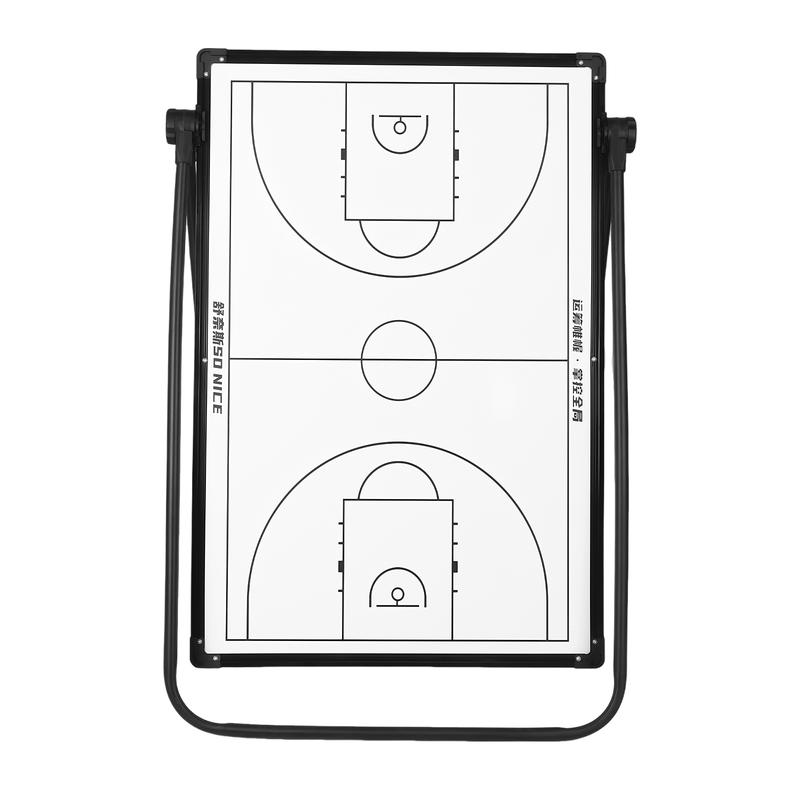 Double Sided Basketball Board with Markers Eraser Professional Basketball Game Pad Multi-Purpose for Basketball Soccer Volleyball Coaches