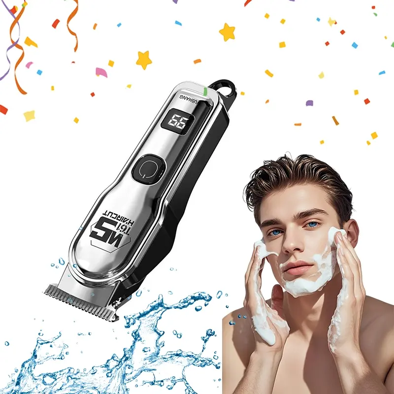 New hair clipper, hair clipper, electric pusher, electric hair clipper, oil head carving, shaving knife, bald hair clipper, suitable for holiday gift giving for men