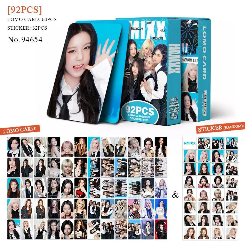 92pcs NMIXX HeavySerenade Photocards Lomo Cards Set Photocards Photo Lomo Cards Fans Collection Printed Cards