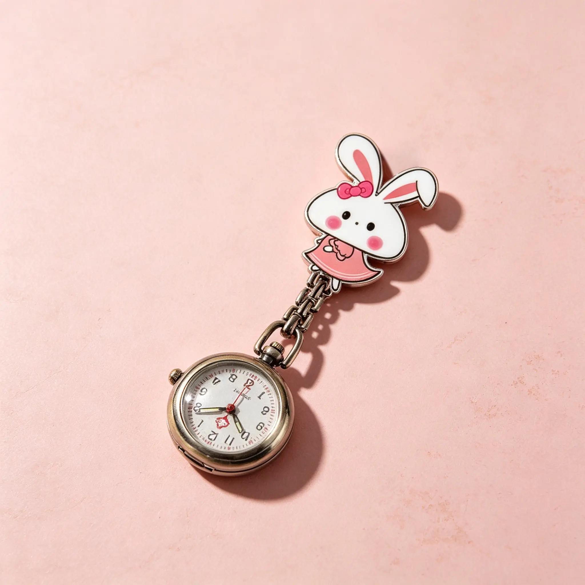 Easter Rabbit Pendant Watch, Classic Easter Accessory, Perfect Gift for Daughter, Elegant and Unique Present Choice