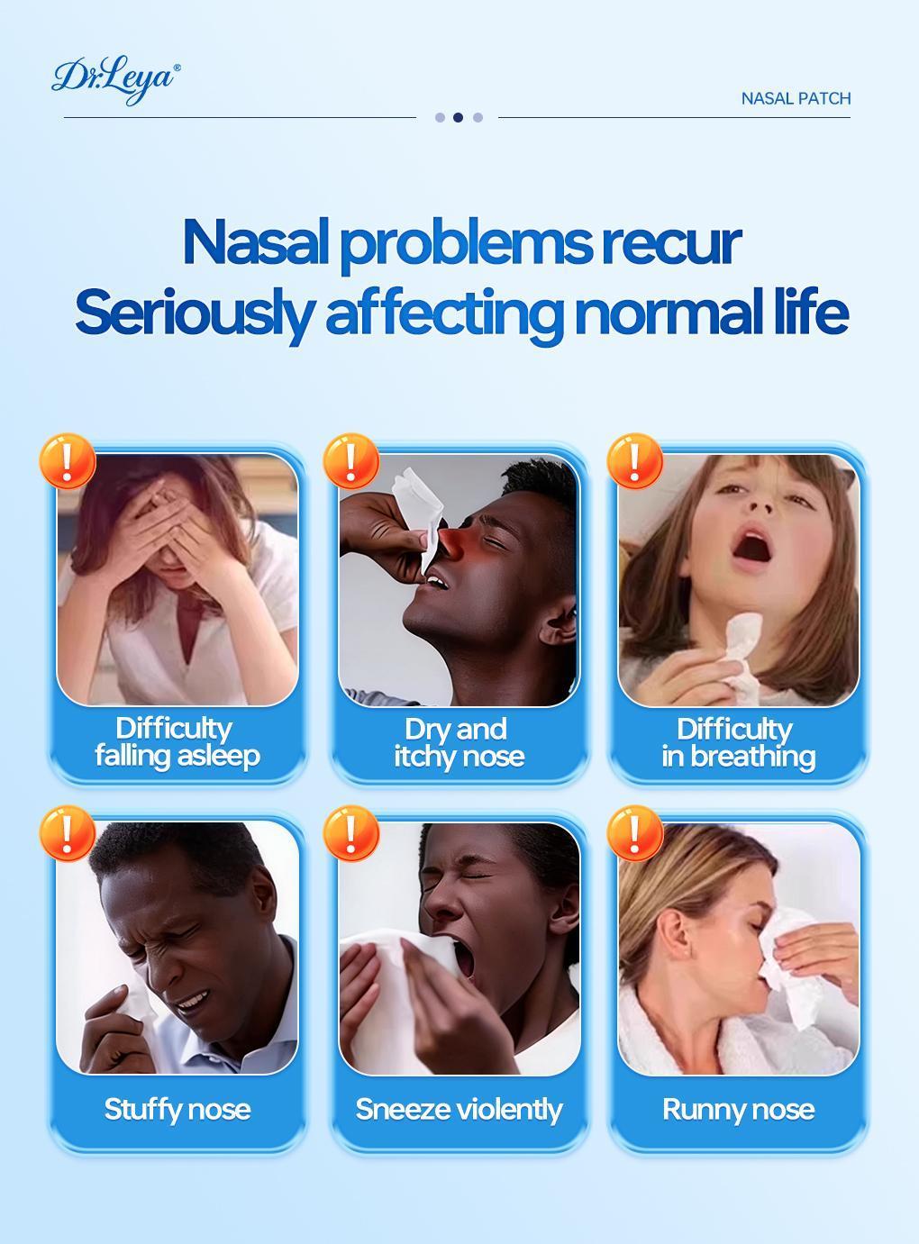 Nose strips, 6-pack. Ideal for sleep, exercise, and covering mouth and nose. Features long-lasting adhesive for yoga, fitness, and comfortable skincare. Suitable for outdoor activities.