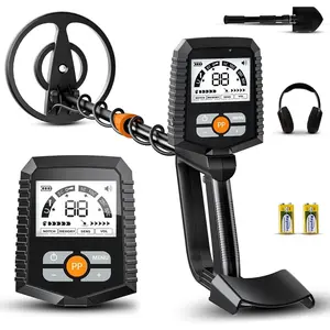 Metal Detector for Adults &  – Easy to Use & Assemble, Lightweight & Fun for Family Activities –  8" Coil, 4 Modes, Bigger LCD –  Value Metal Detector Kit, MD13