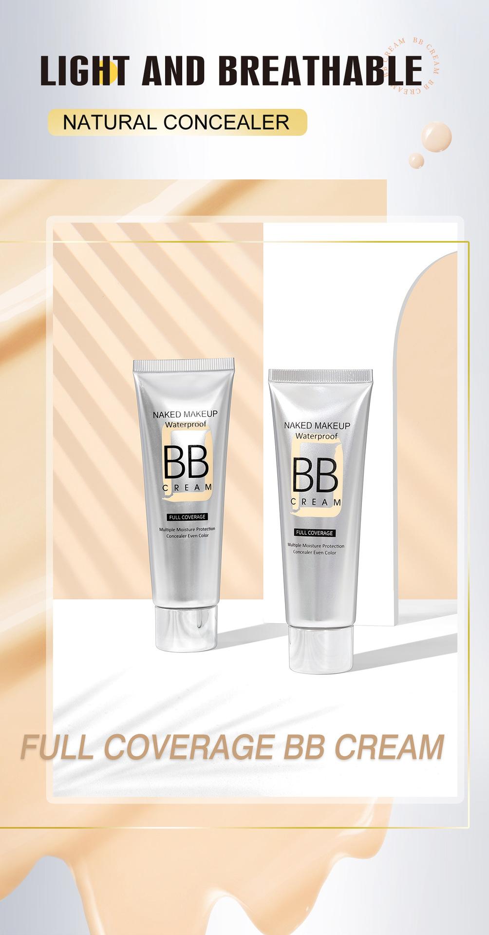 Isolating BB cream, natural concealer, non-caking, moisturizing, long-lasting foundation, natural look cream, in stock
