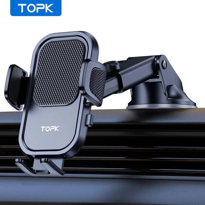 Flexible Car Dashboard Phone Holder, Universal 360 Degree Adjustment Cell Phone Car Mount, Stable One Hand Operation Phone Rack, Cellphone Car Mount, Universal Smartphone Holder, Phone Holder for Car