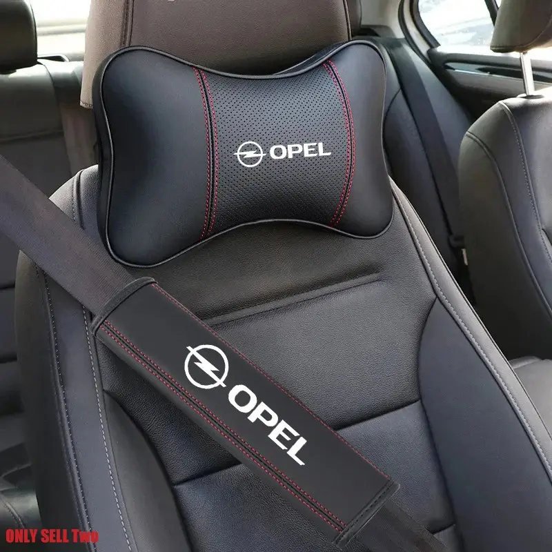 Car Headrest Neck Pillow, Seat Belt Shoulder Pads, Car Seat Belt Cover, Shoulder Protection Pad for Opel Corsa D, Astra, Insignia, Mokka, Adam, Combo, Opc, Vauxhall Vectra H G