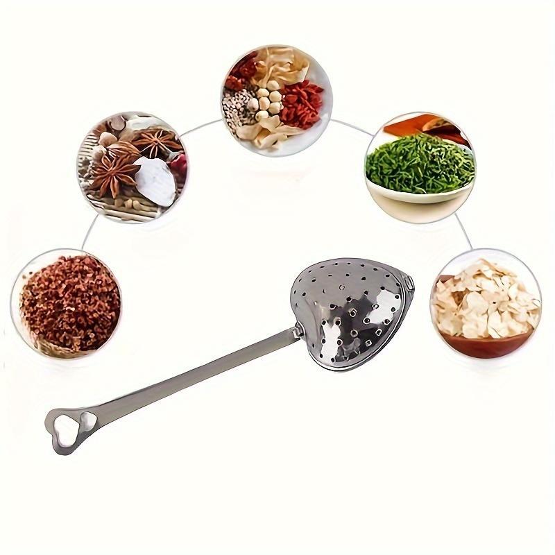 Heart Shaped Stainless Steel Tea Filter, 2pcs Simple Modern Flower Tea Brewer, Drinking Accessories for Home Dinning Room Picnic