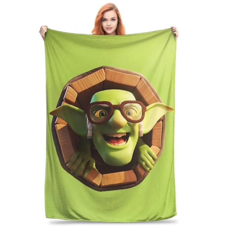 Clash Royale Game Plush Blanket Kids Adult  Flannel Throw Blanket For Bedroom Soft Warm Customized Quality Bedspread Perfect Gift