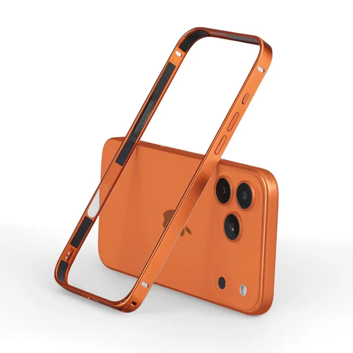 Luxury Light Aluminum Metal Frame For iPhone 12 13 14 Plus 15 16 17 Pro Max Bumper Case Thin Alloy Protective Back Accessories