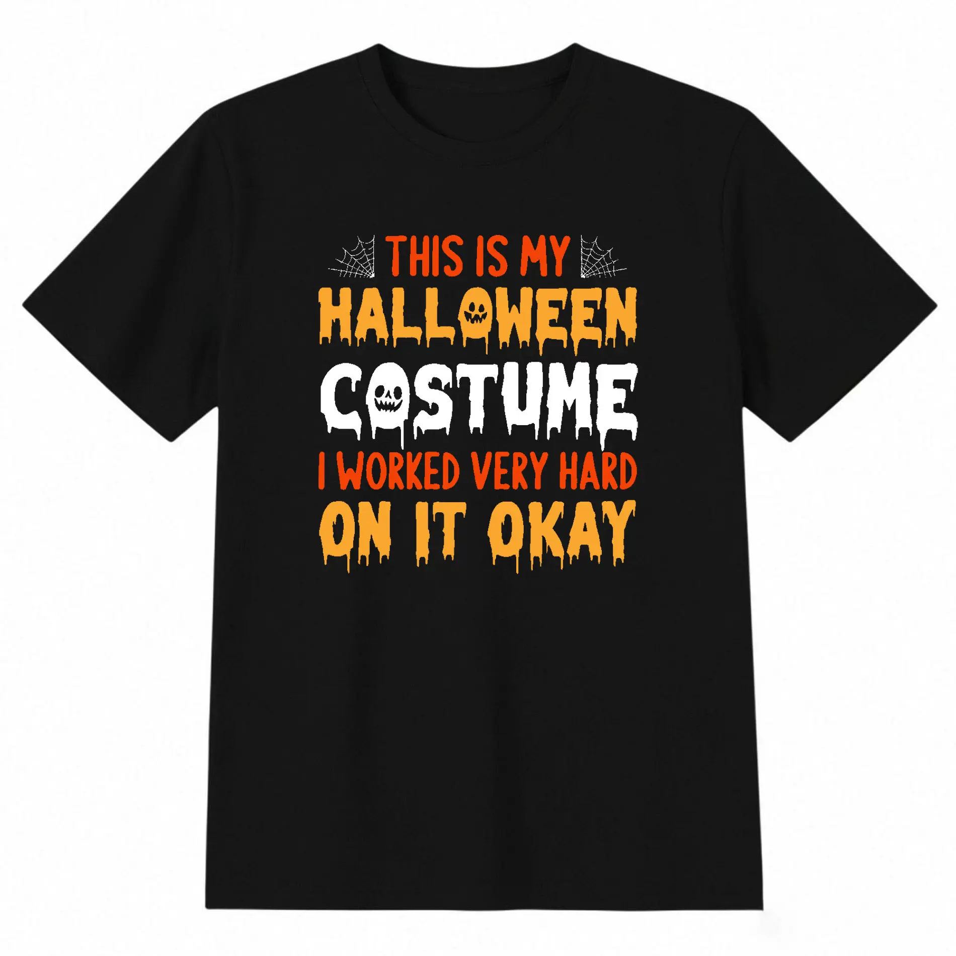Men's "This Is My Costume" Funny Halloween Graphic T-Shirt - Menswear Tops, Casual Round Neck Short Sleeve, Easy Last-Minute Costume Pair with Denim, Cargo