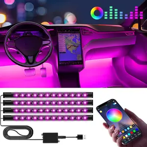 Led Lights for  Accessories Interior, Gifts for  Day Him Her Men Women Teen Boys Girls, APP Control with USB Port Color Change Lights for  Decor