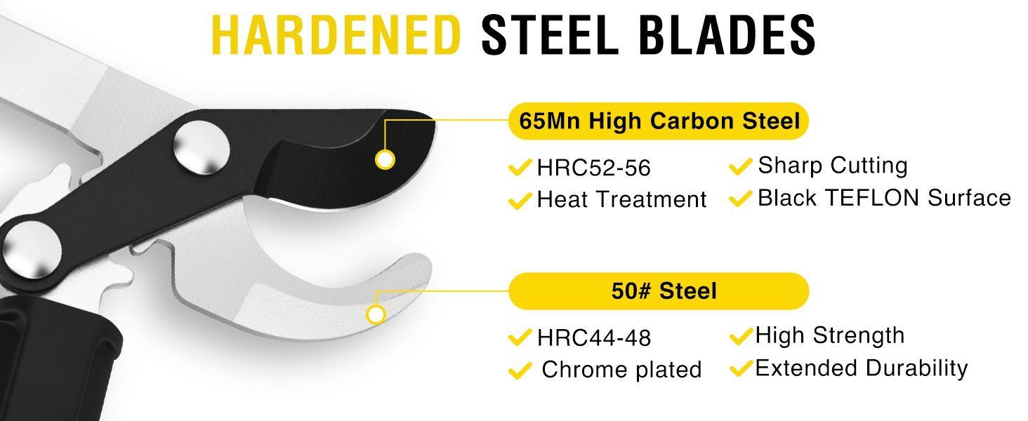 Yesker 19" Loppers Heavy Duty Branch Cutter Sharp Steel Blade Tree Trimmer up to 1" Diameter Cut Capacity Powerful Gear Action Lightweight Bypass Loppers Tools for Tree Trimming Garden Maintenance Yesker 19" Loppers Heavy Duty Branch Cutter Sharp Steel Blade Tree Trimmer up to 1" Diameter Cut Capacity Powerful Gear Action Lightweight Bypass Loppers Tools for Tree Trimming Garden Maintenance