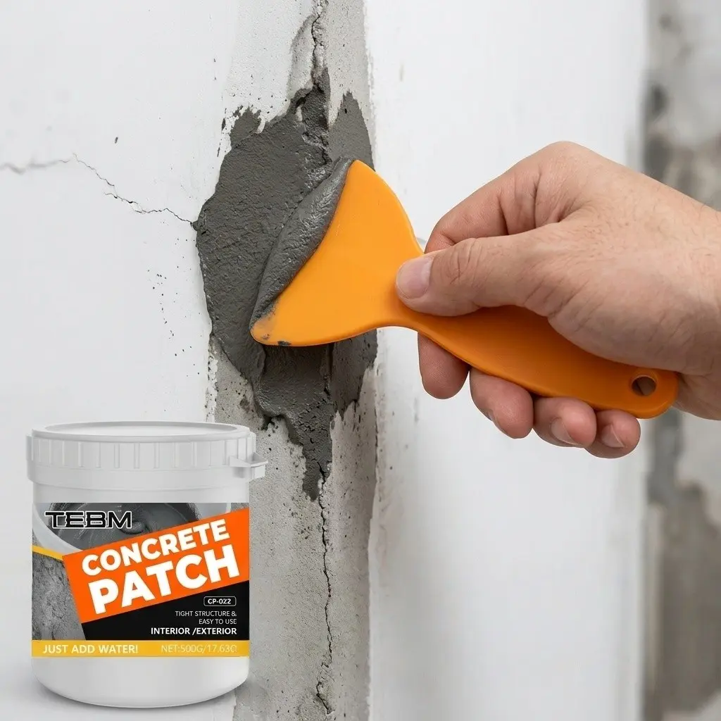 Cement Patching Compound Fast-Drying and Shrink-Resistant Versatile Use for Basement Walls Floors Foundations and DIY Homeowners