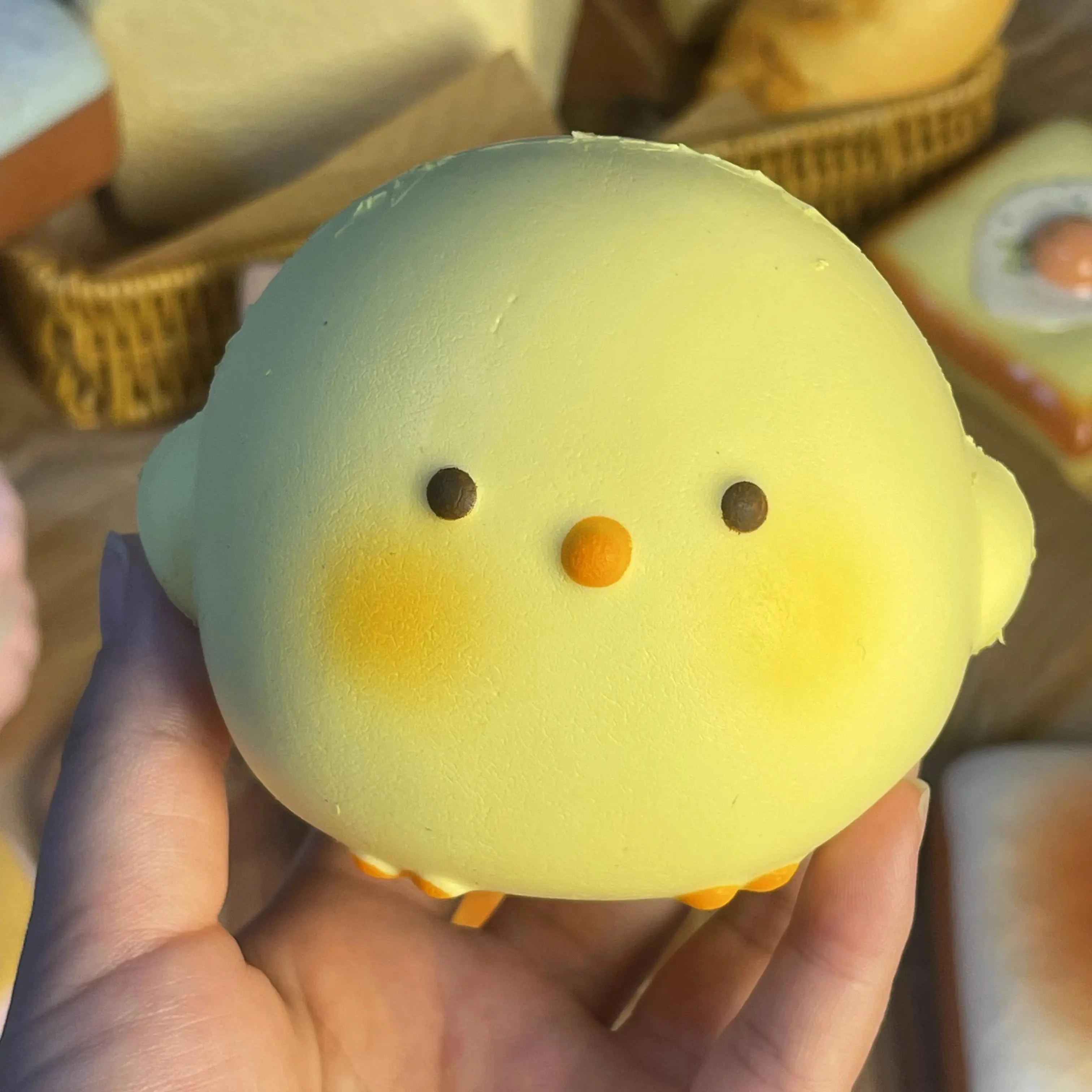 Giant Squishy Toy, Cute Large Chick Slow-Rising Stress Relief Sensory Fidget Toy for Kids & Adults (Anxiety, ADHD, Autism Support)