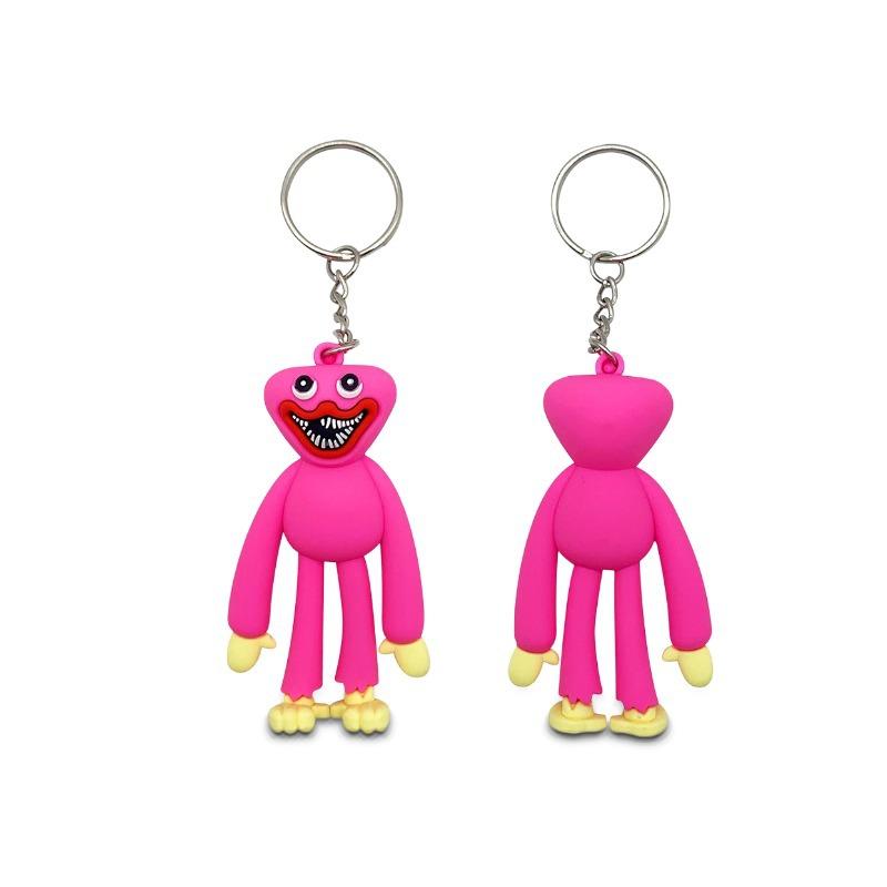 Poppyplaytime pendant sausage monster soft rubber keychain three-dimensional cartoon poppy pvc creative car key