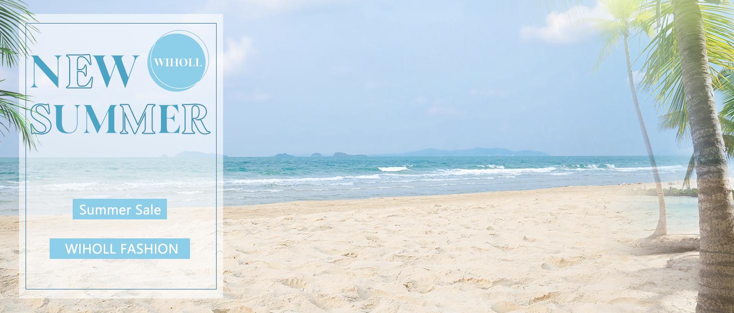 WIHOLL FASHION Loose Fit Tank Tops for Women Scoop Neck Summer Side Split Sleeveless Shirts 2025 Fashion