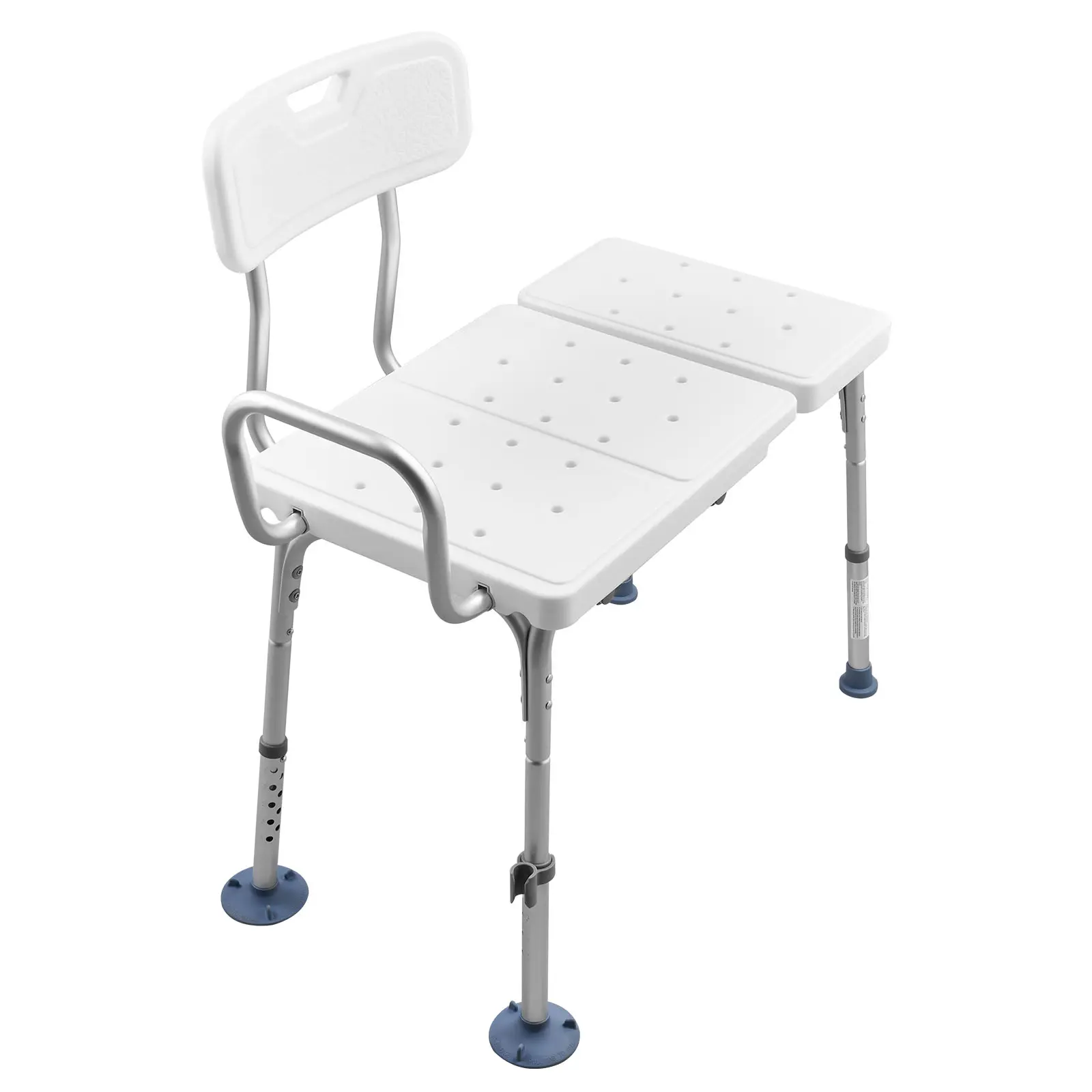 Tub Transfer Bench for Bathtub, Height Adjustable Shower Bench Bath Seat for Adults, Non-Slip Feet