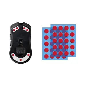Universal Dot Speed Mouse Skates High-Density PTFE Offers Excellent Wear Resistance Speed & Control Abrasion Resistance Less Noise Curved Edge Move More smoothly Suitable for Cloth Mouse Pads & Glass Mouse Pads/ 40 Dot