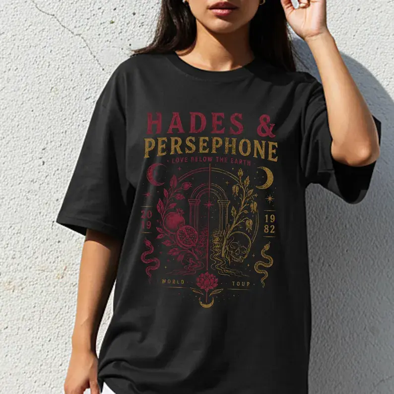 Hades Persephone Shirt Greek Mythology Vintage Tee Comfort T-shirt