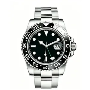 Lawrence CMT Diving 50m Night Light Silver and Black Dial