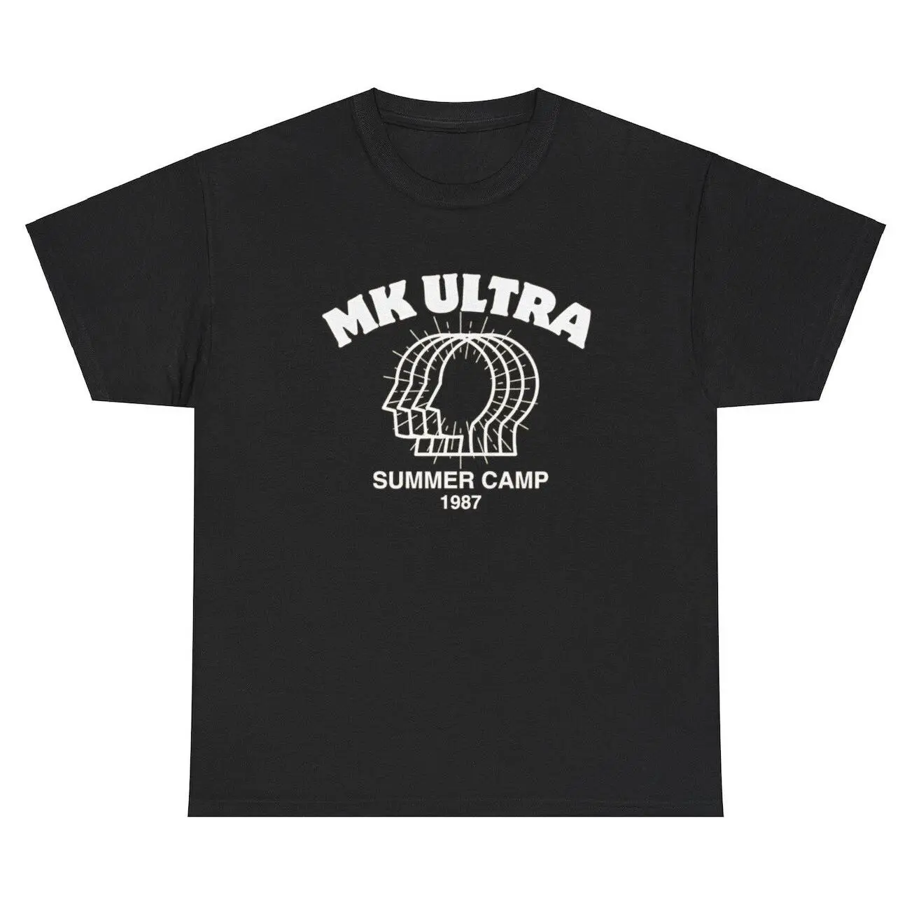 MK Ultra Summer Camp 1987 T Shirt Funny Political CIA Conspiracy Humor Silly Tee,Men's