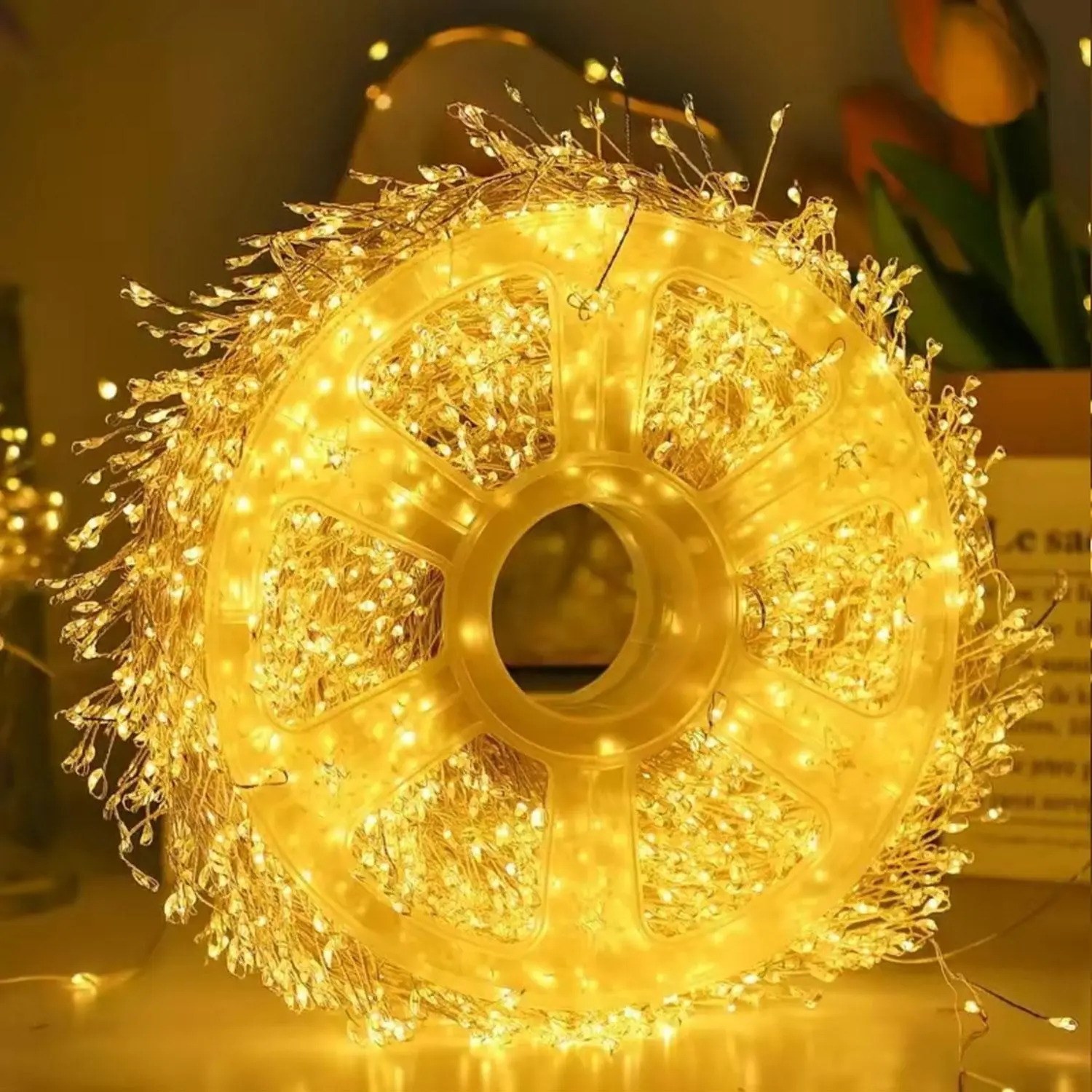 Latest LED fairy light string, warm light color-changing lamp, DIY holiday wreath decoration, USB Halloween, Christmas, Valentine's Day, Mother's Day, festival wedding party supplies