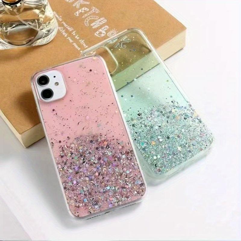 Clear Glitter TPU Phone Case For iPhone 17 17 Pro 17 Air 17 Pro Max 16 15 14 13 12 11 X XR XS 7 8 Plus Series, Transparent Bling Protective Cover