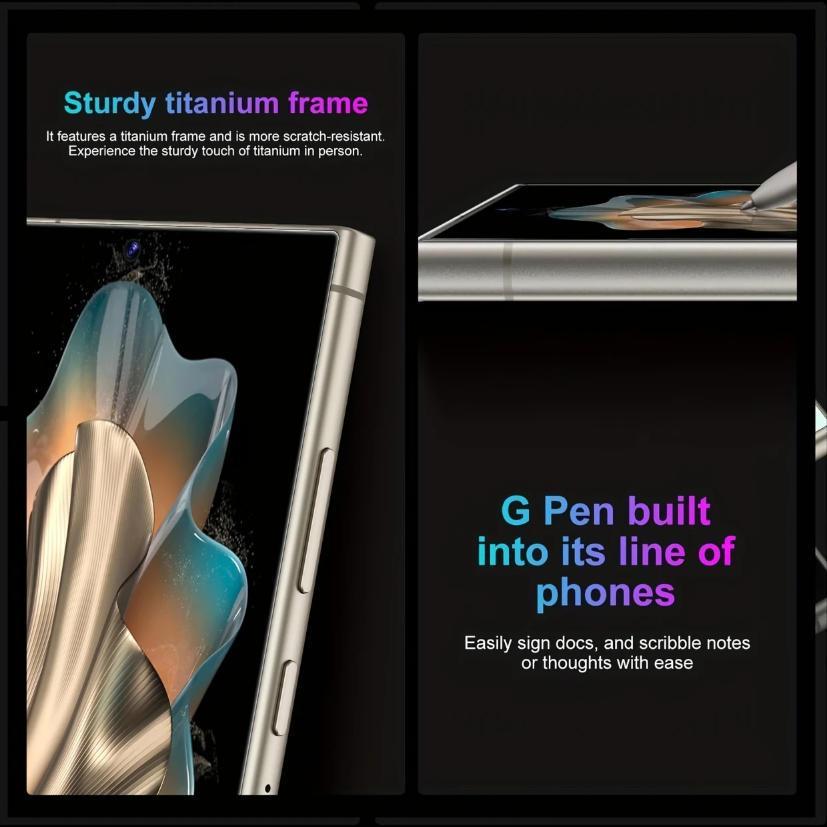 S25 Ultra Unlocked 5G Smartphone, 12GB+512GB, 6800mAh Battery, Fast Charging Capability, Android 14 System, 108MP+48MP Camera, Face & Fingerprint Unlock | Dual SIM | Autofocus | Built-in Pen | Card Port