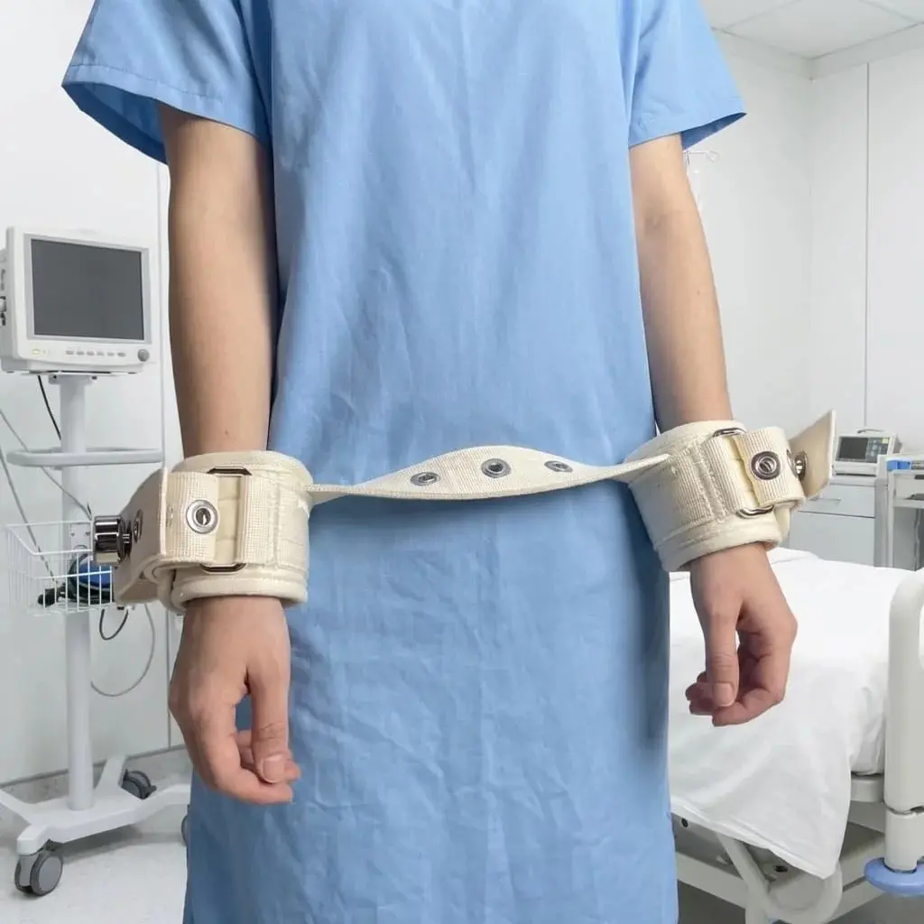 XWrist Restraint Belt with Magnetic Lock Ankle Binding Ties Hand/Ankle Restraint Strap Asylum Health Care