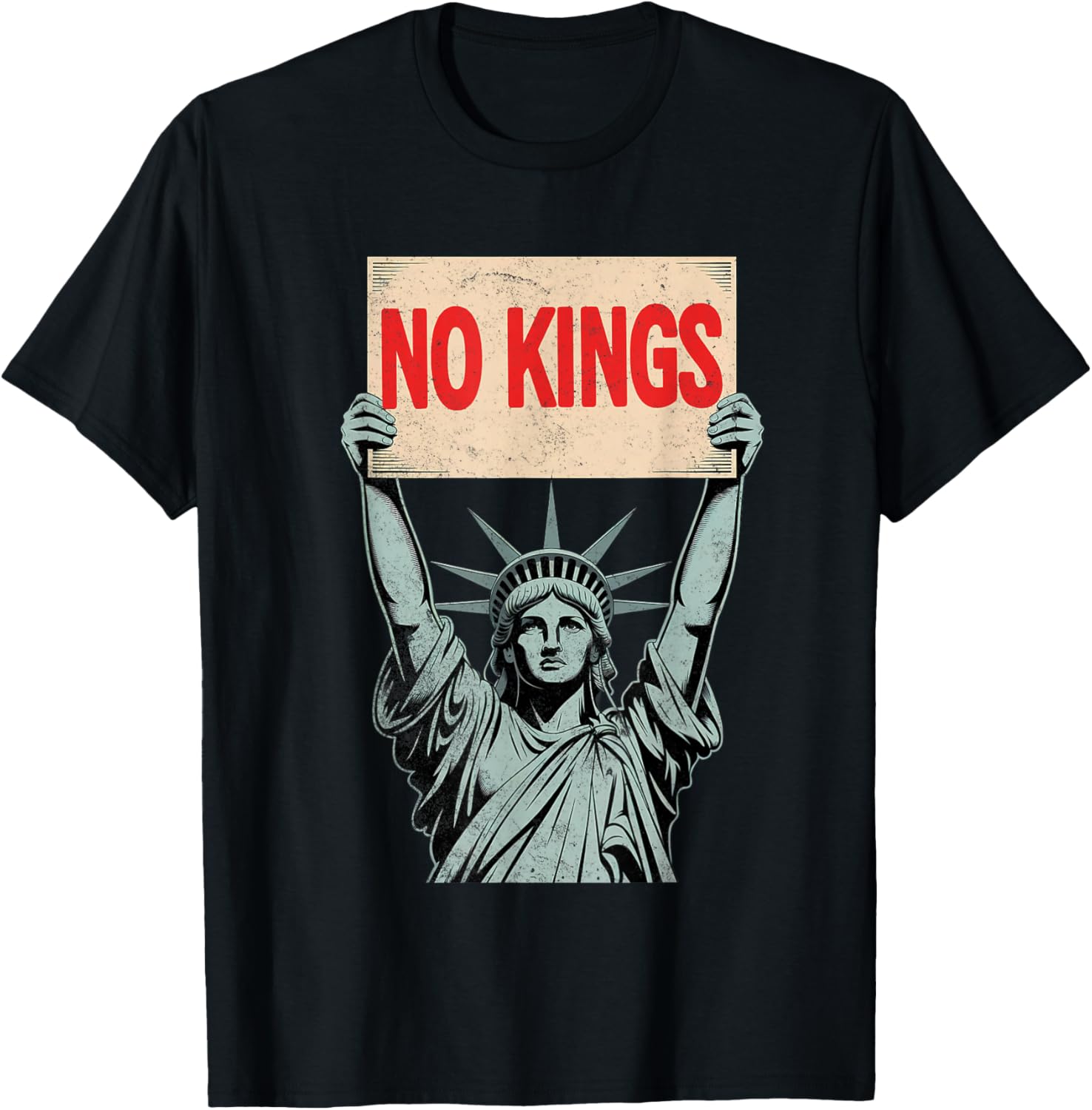No Kings Statue of Liberty Resist T-Shirt