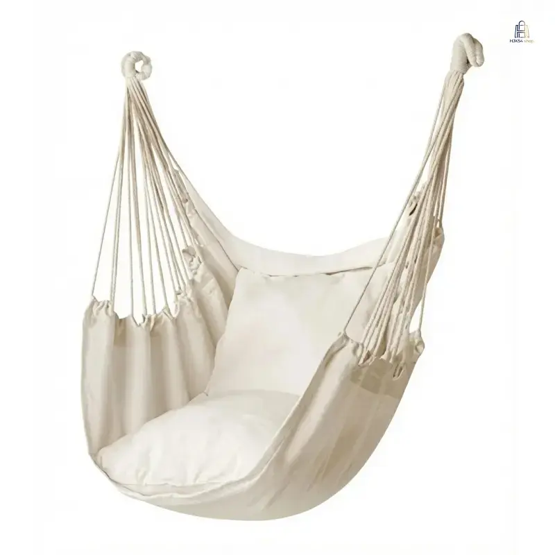 Hammock Chair Outdoor Indoor Hanging Swing Chair, Portable Hammock Swing for Adults Kids College Students, Comfortable Hanging Seat for Dorm Room Bedroom Patio Yard Camping