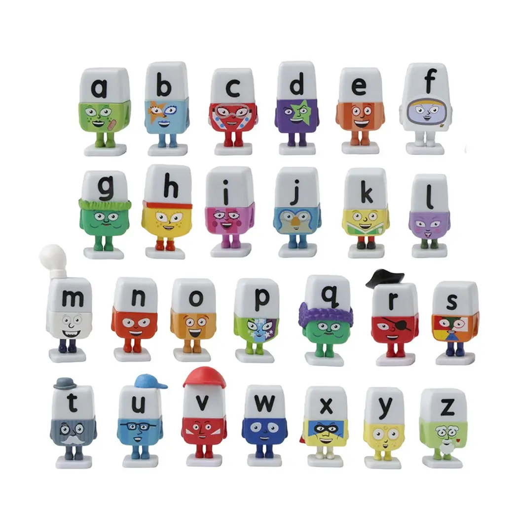 26 Mini Lowercase Letter Action Figures, Fun Educational Toys for Preschoolers, Collectible Model Kits, Perfect for Learning and Play