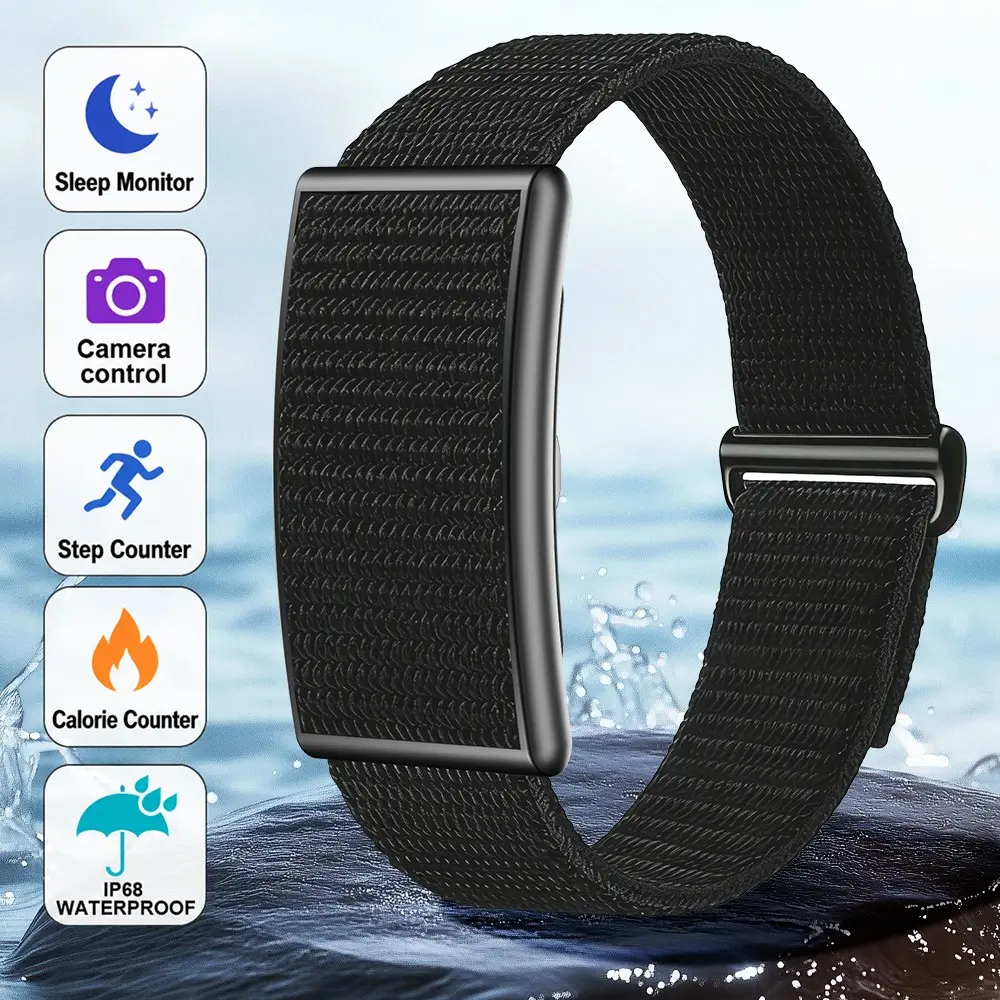 Screen-Free Fitness Band, Wearable Fitness Trackers, Step Counting, Exercise Distance, Multiple Sports Modes, Hydration Reminders, Ideal Back-to-School Gift for Teens & Adults