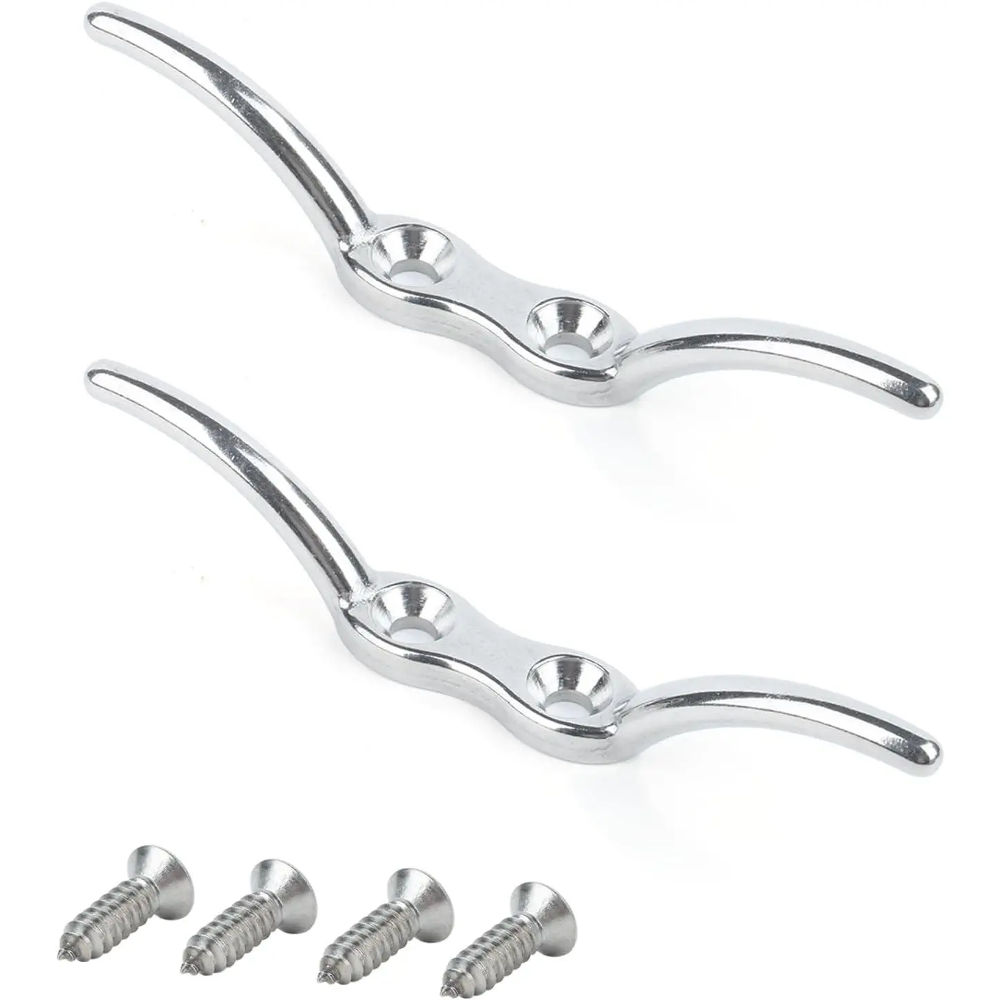 Deck Hardware Dock Cleats Stainless Steel Kayak Boat Cleat Marine Mooring Heavy Rope Cleat Base