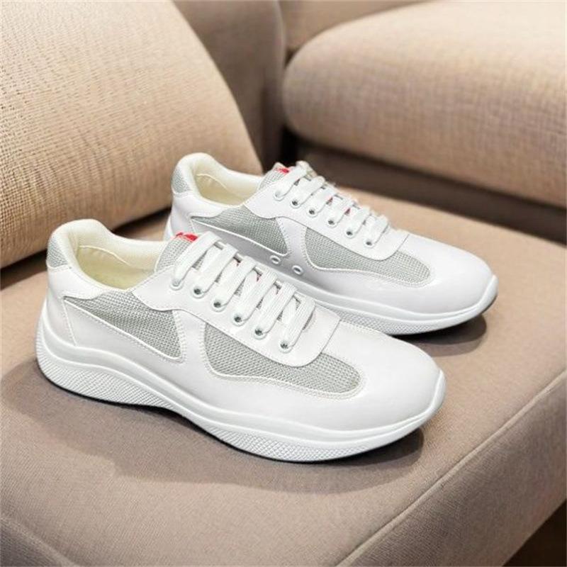 2026 High-Quality Patent Leather Fashionable Casual Sports Sneakers Breathable White Shoes Classic Men's Shoes