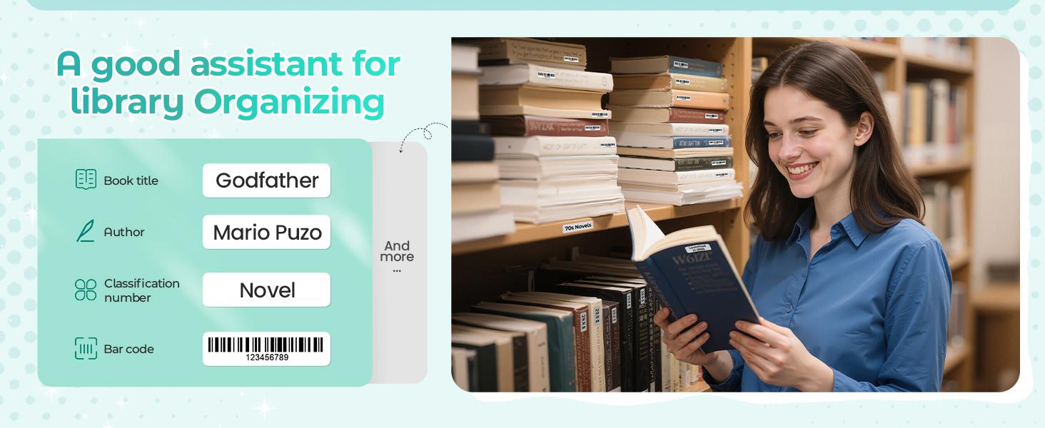 D30 Portable Bluetooth Label Maker Machine with Tape, Small Mini Label Printer, Multiple Templates Fonts Icon Labeler for Home, School, Office