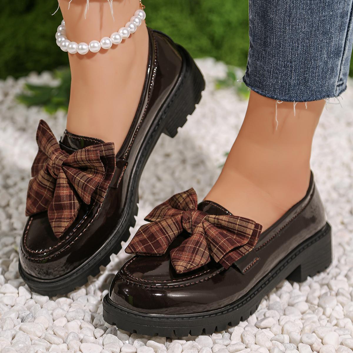Womens Loafers Shoes Bow-knot Platform Chunky Penny Loafer Lug Sole Comfortable Slip On Work Office Business Casual Dress Shoes Womens Loafers Shoes Bow-knot Platform Chunky Penny Loafer Lug Sole Comfortable Slip On Work Office Business Casual Dress Shoes