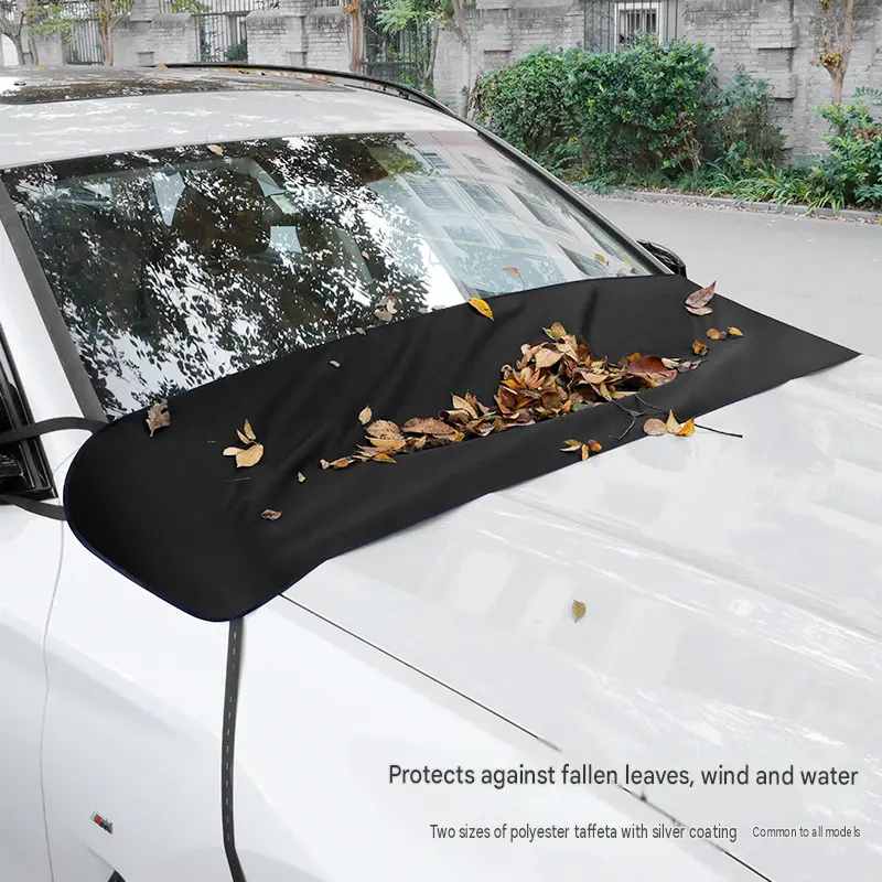 Car Windshield Leaf & Debris Guard, Wiper Area Cowl Cover Protector, Durable Shield Against Bird Droppings Leaves & Dust, Auto Exterior Accessory for Most Vehicles