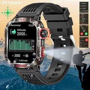 EFFEOKKI Rugged Outdoor Smart Watch, Make/Answer Call Fitness Tracker, Waterproof IP68, Multiple Sport, 2 Inch Screen, A Unique Gift for Active Men