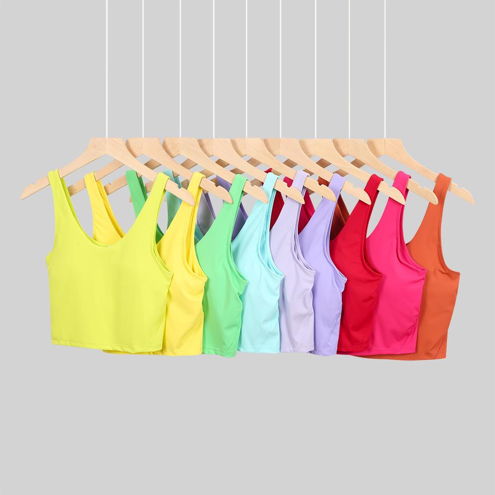 LULU Summer Collection: Sports U-Neck Tank Top. Made from breathable, lightweight, quick-drying fabric, its cloud-like breathability allows you to move freely during workouts.