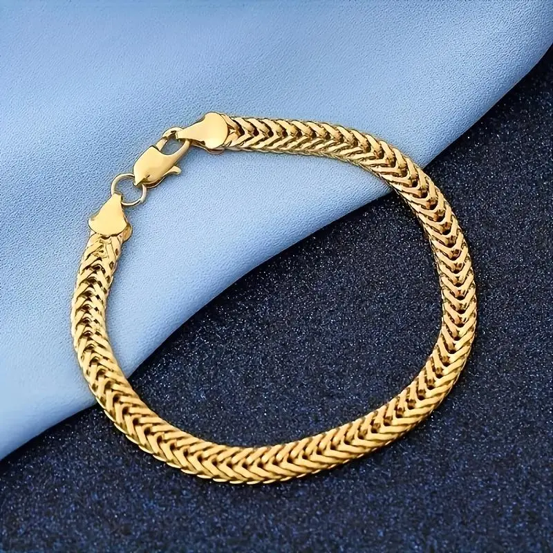 Luxury Fashion 8Mm Fox Tail Chain Woven Casual Wedding Party Gift Daily Wear Women'S Jewelry Accessory