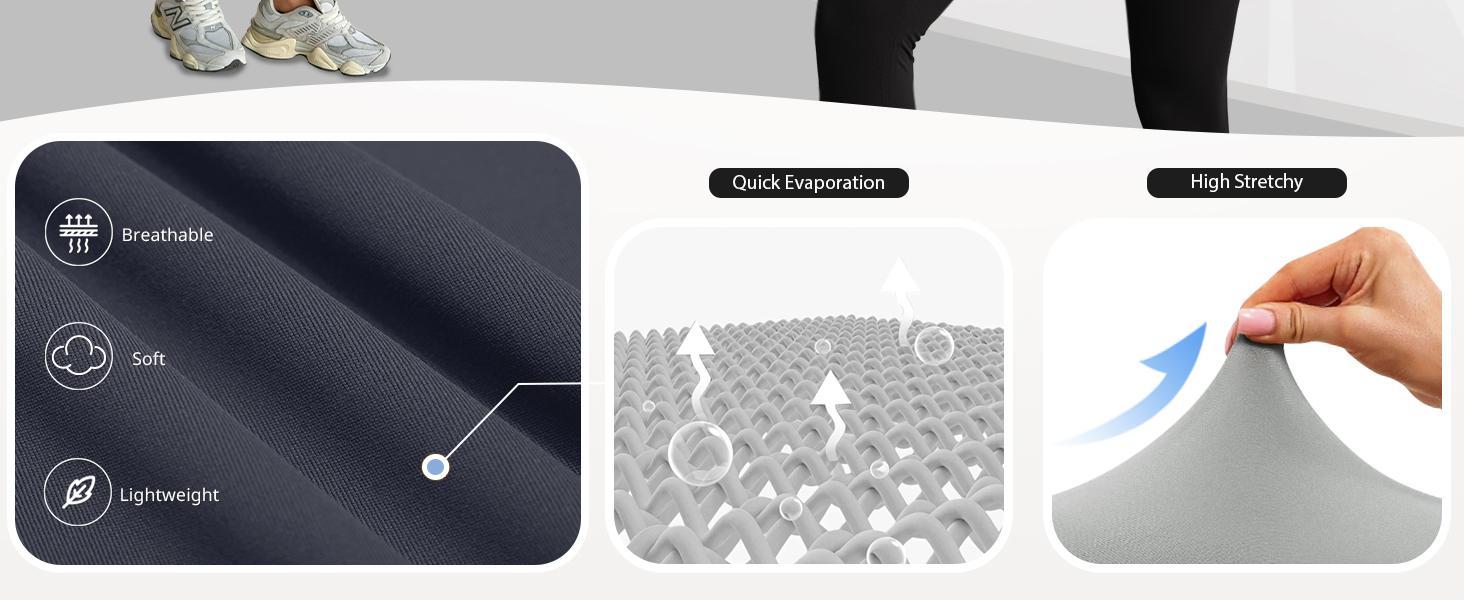 PiePieBuy Womens High Waisted Leggings Butt Lifting Tummy Control Workout Running Gym Athletic Yoga Pants