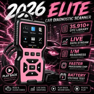 V519 Professional Car Code Reader, Obd2 Engine Diagnostic Scanner, Check Engine Light Reset, Battery Test, I/m Readiness Monitor, Universal Obdii Scan Tool