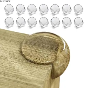 16 Pack Clear Corner Protectors for Furniture & Tables, Soft PVC Safety Bumpers with 3M Adhesive, Transparent Edge Guards Keep Sharp Corners Safe for Kids & Pets, Quick Tool-Free Installation