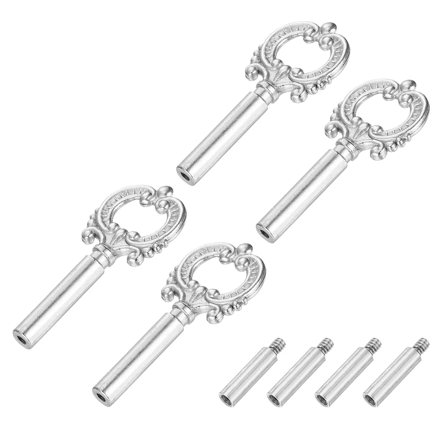 4 count Lamp Turn Knob /Off Lamp   Brass Light  Knob Lamp Knob Lamp  Extension 51.5mm Length for Lamp Socket,