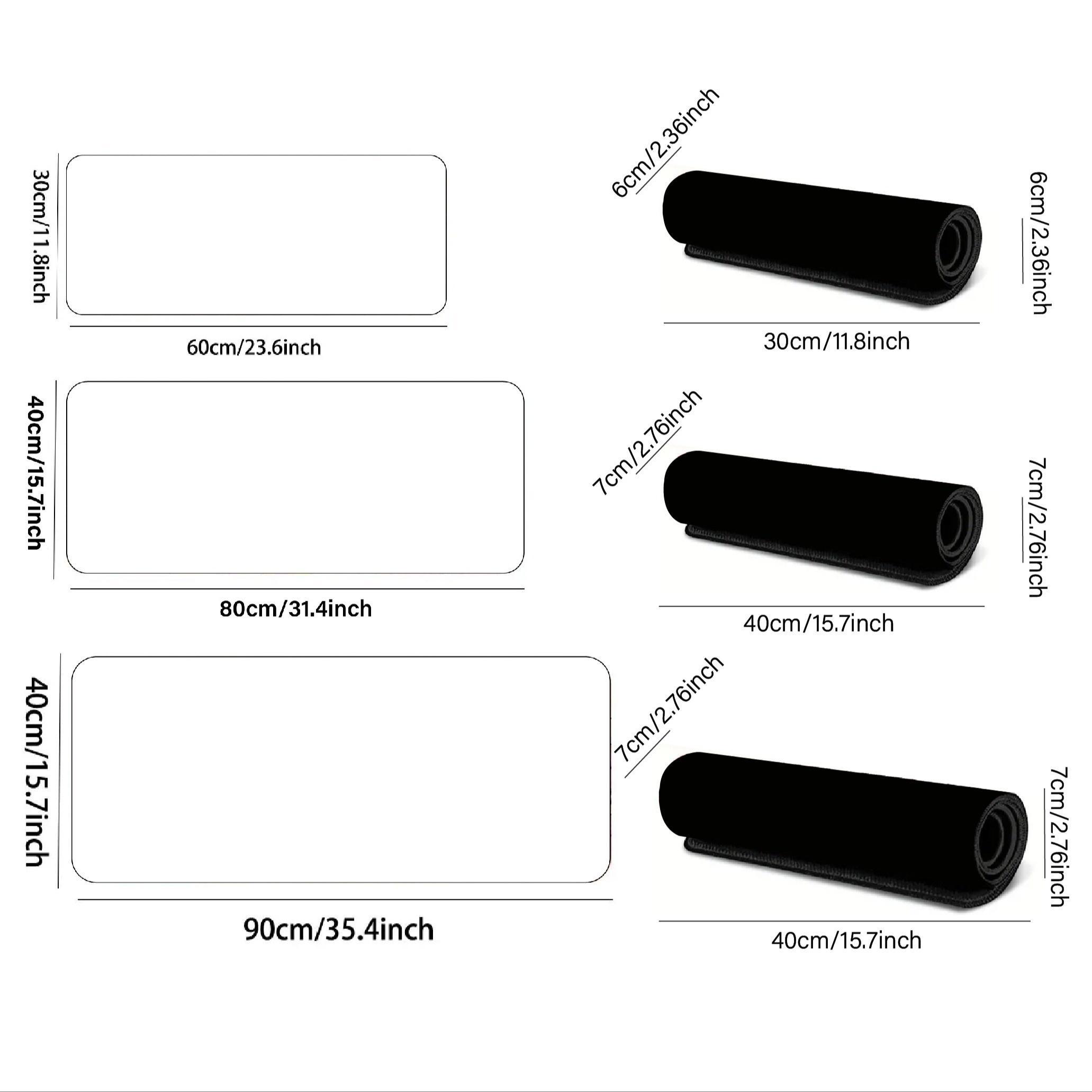 Creative Pattern Mouse Pad, Gaming Mouse Pad, Non-slip Rubber Base Stitched Edge Desk Pad for Laptop Desktop, Office Desk Accessories, Corporate Work Desk Accessories, Gaming Desk Accessory, Computer Desk Mat