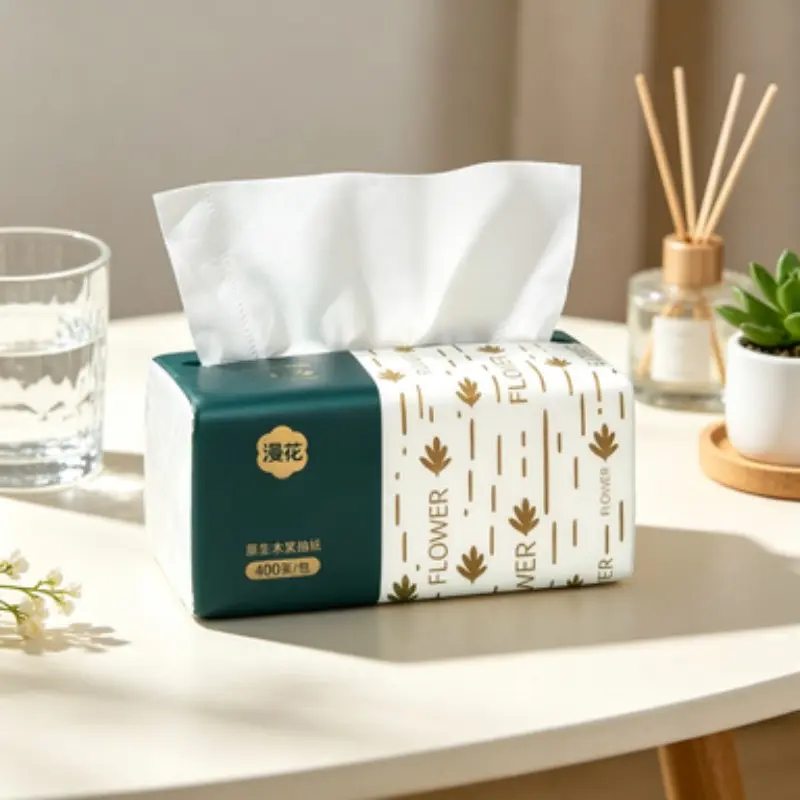 1600pcs/4800pcs/9600pcs Soft Household Toilet Paper Roll, Non-Boxed Single Use Facial Napkins, Recyclable Four-Layer Paper Towels, Tissues