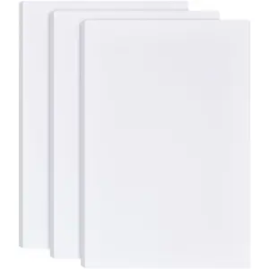 3Pcs 1/2 Inch White Foam Boards, 12x8 Inch Rectangle PVC Foam Sheet Poster Board for Mounting, Crafts, Art, Display, Presentation and Projects