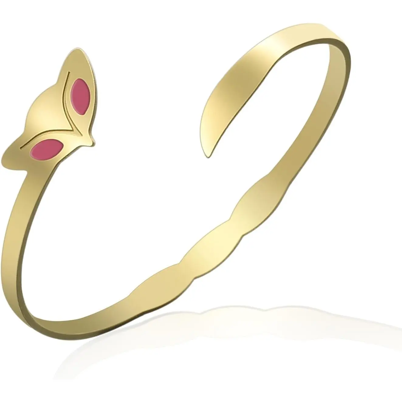 Fox Bracelet for Women Open Adjustable Bangle Stainless Steel Fox Tail Bracelet  Lovers Statement
